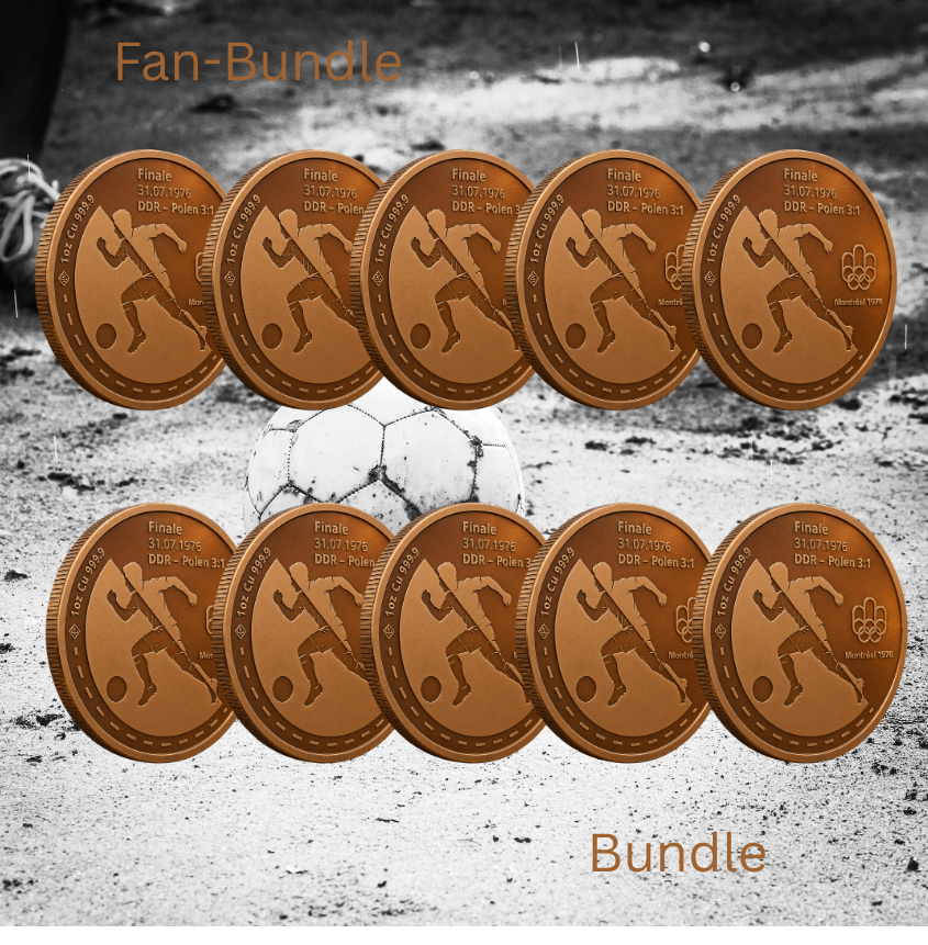 Kupfermedaille "Montreal 1976" – 10er-Set