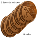 Kupfermedaille „Montreal 1976" – 5er-Set